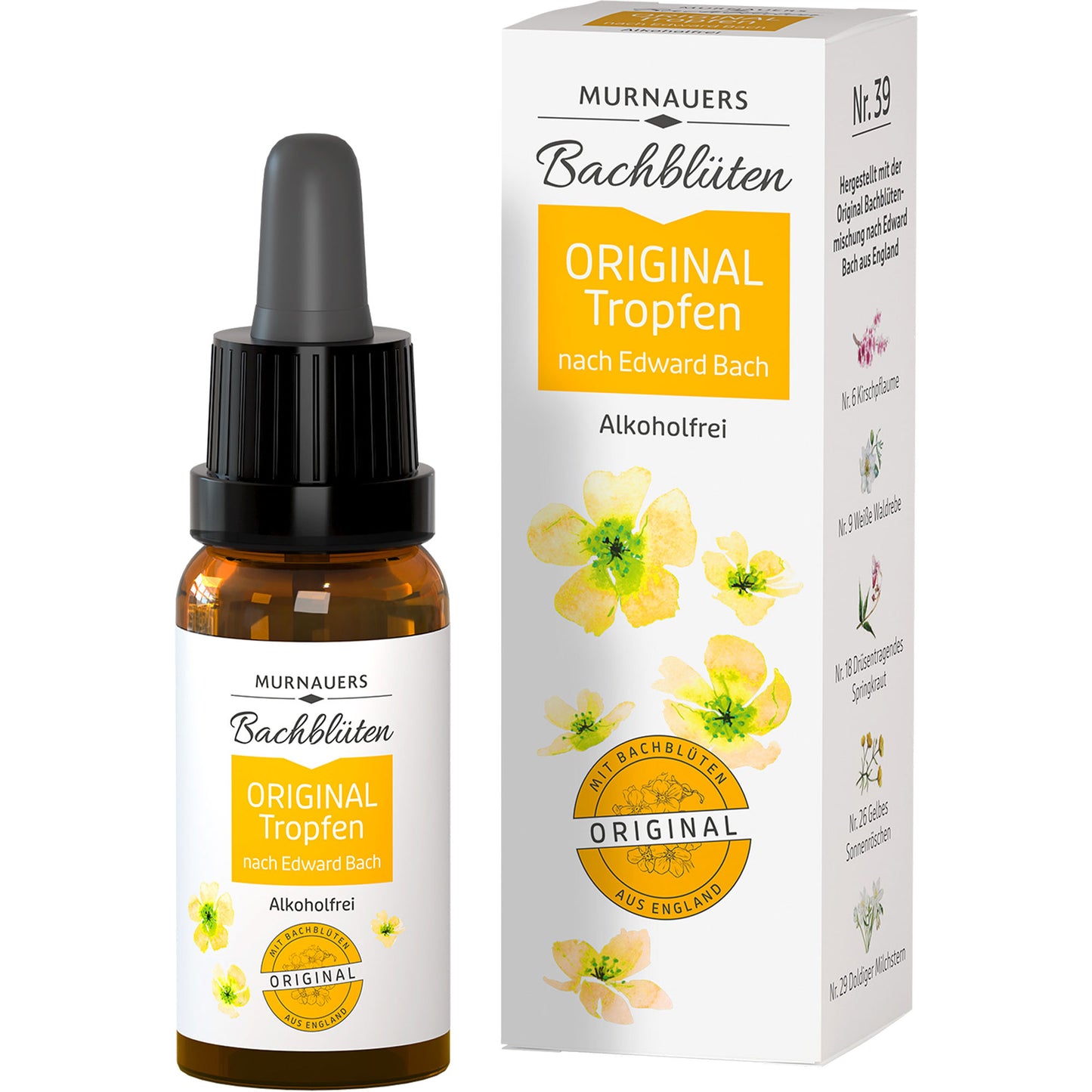 BACHBLÜTEN Murnauers Original Tropfen ohne Alkohol 20 ml