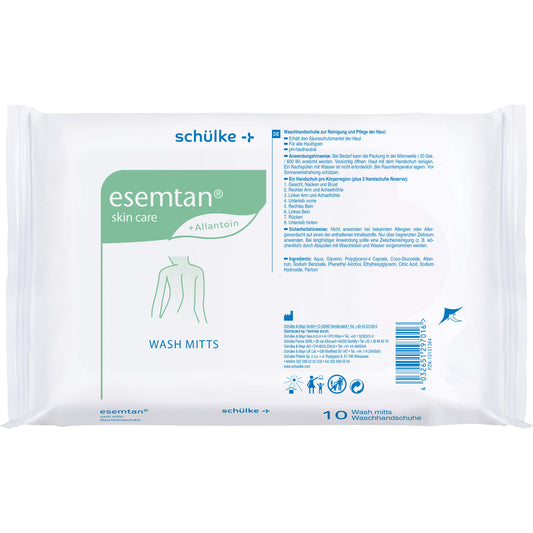 ESEMTAN Waschhandschuhe 10 St