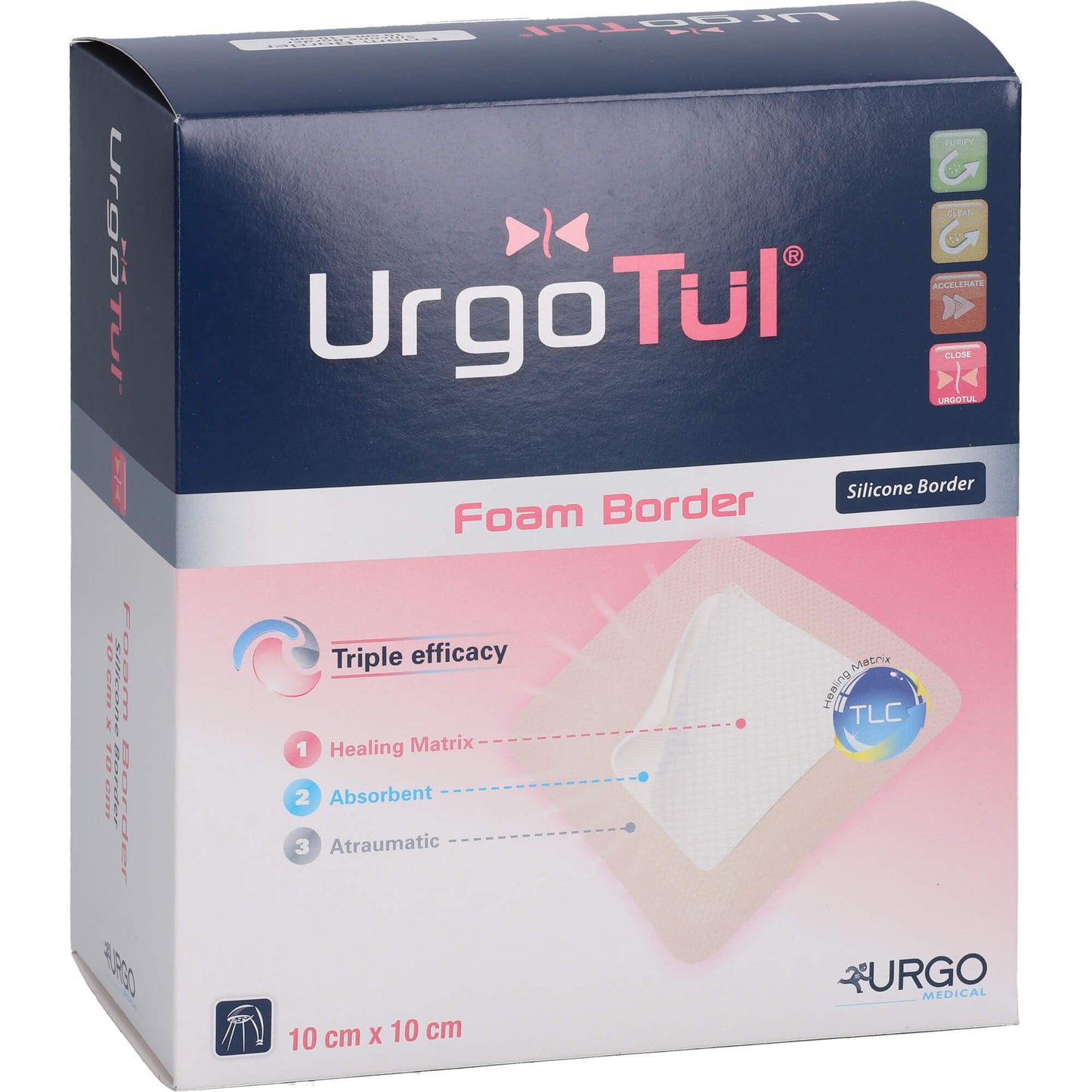URGOTÜL Foam Border 10x10 cm Verband 20 St