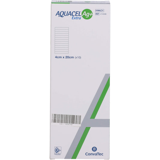 AQUACEL Ag+ Extra 4x20 cm Kompressen 10 St