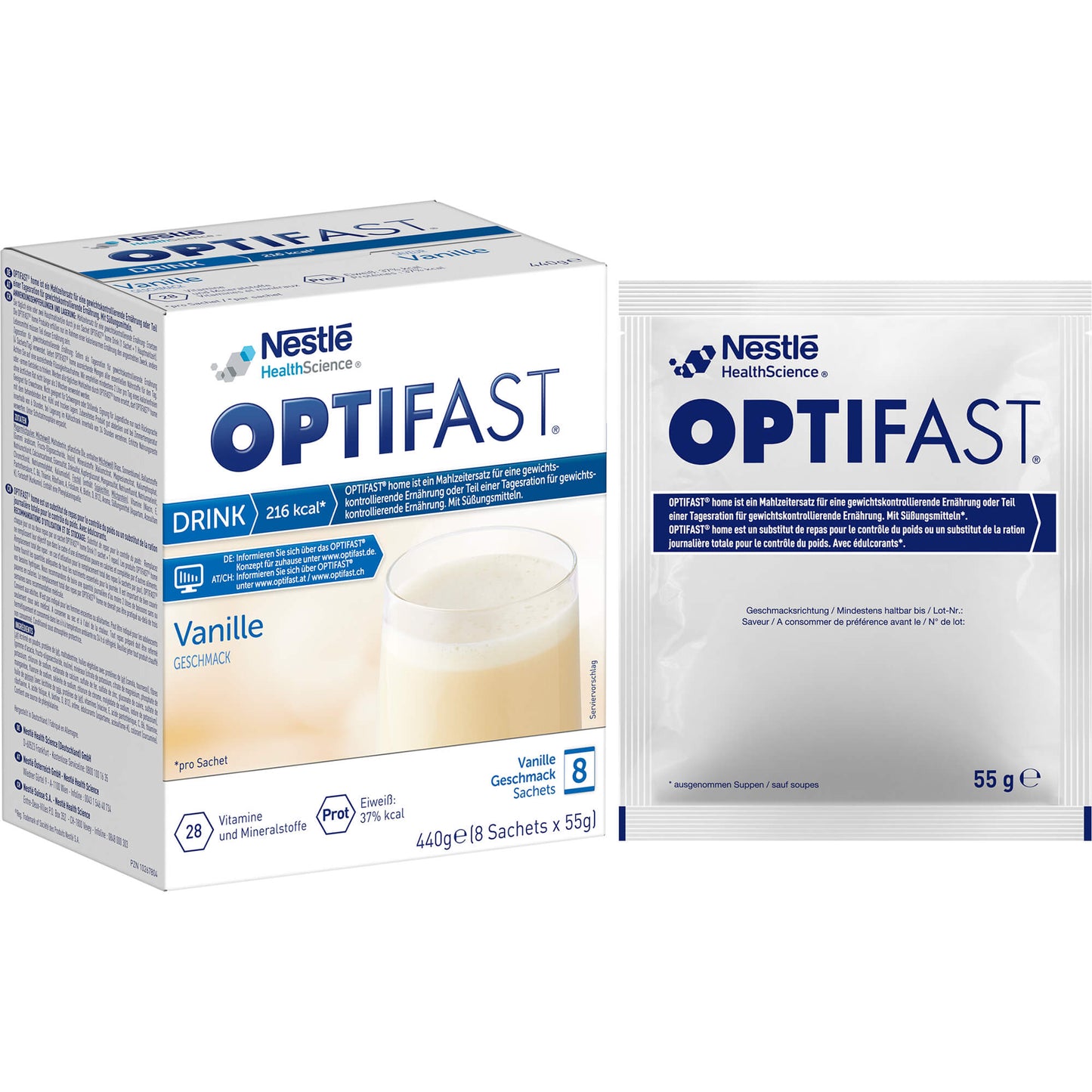 OPTIFAST home Drink Vanille Pulver 8X55 g