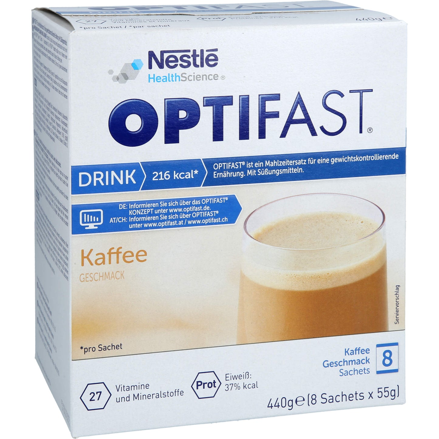 OPTIFAST home Drink Kaffee Pulver 8X55 g