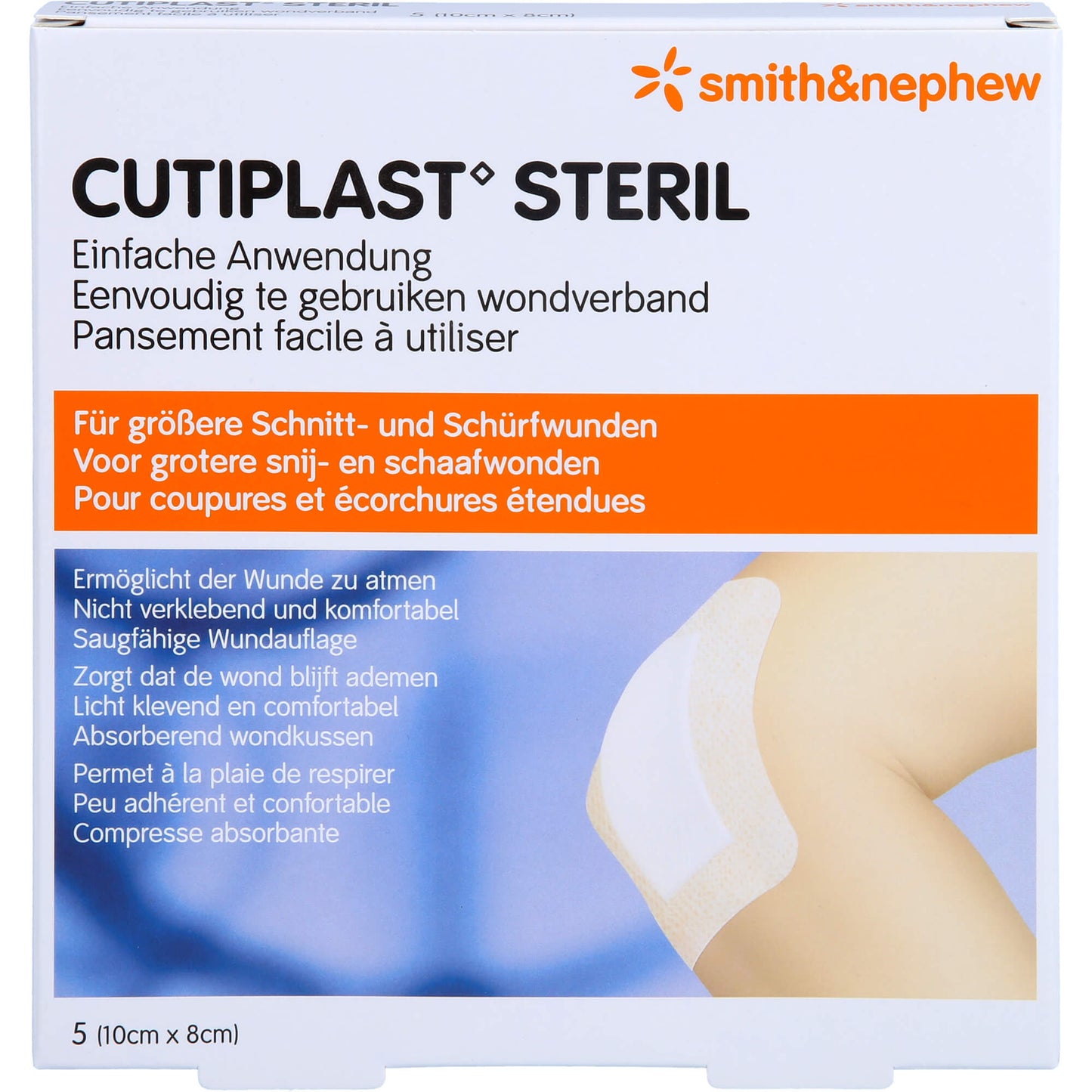 CUTIPLAST steril Wundverband 8x10 cm 5 St