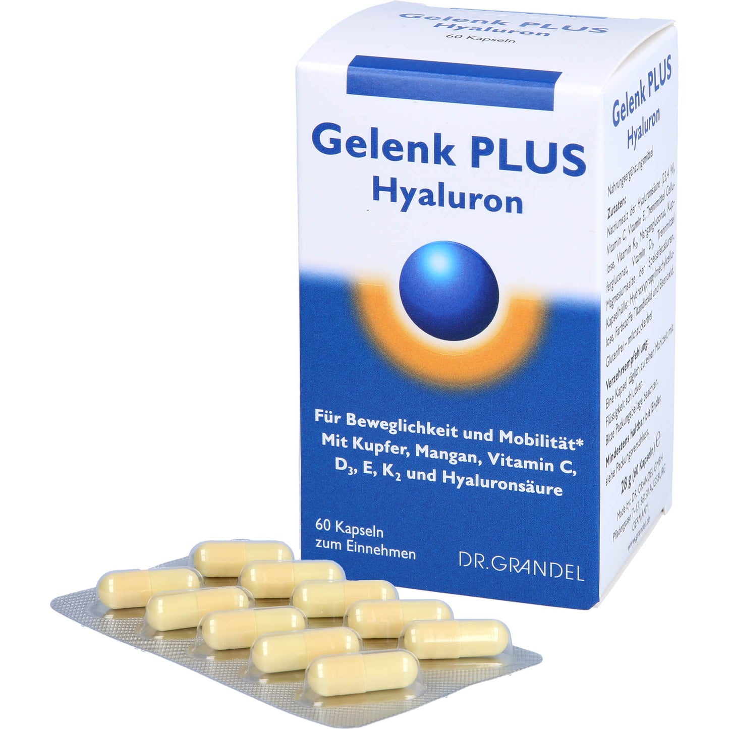 GRANDEL Gelenk PLUS Hyaluron Kapseln 60 St