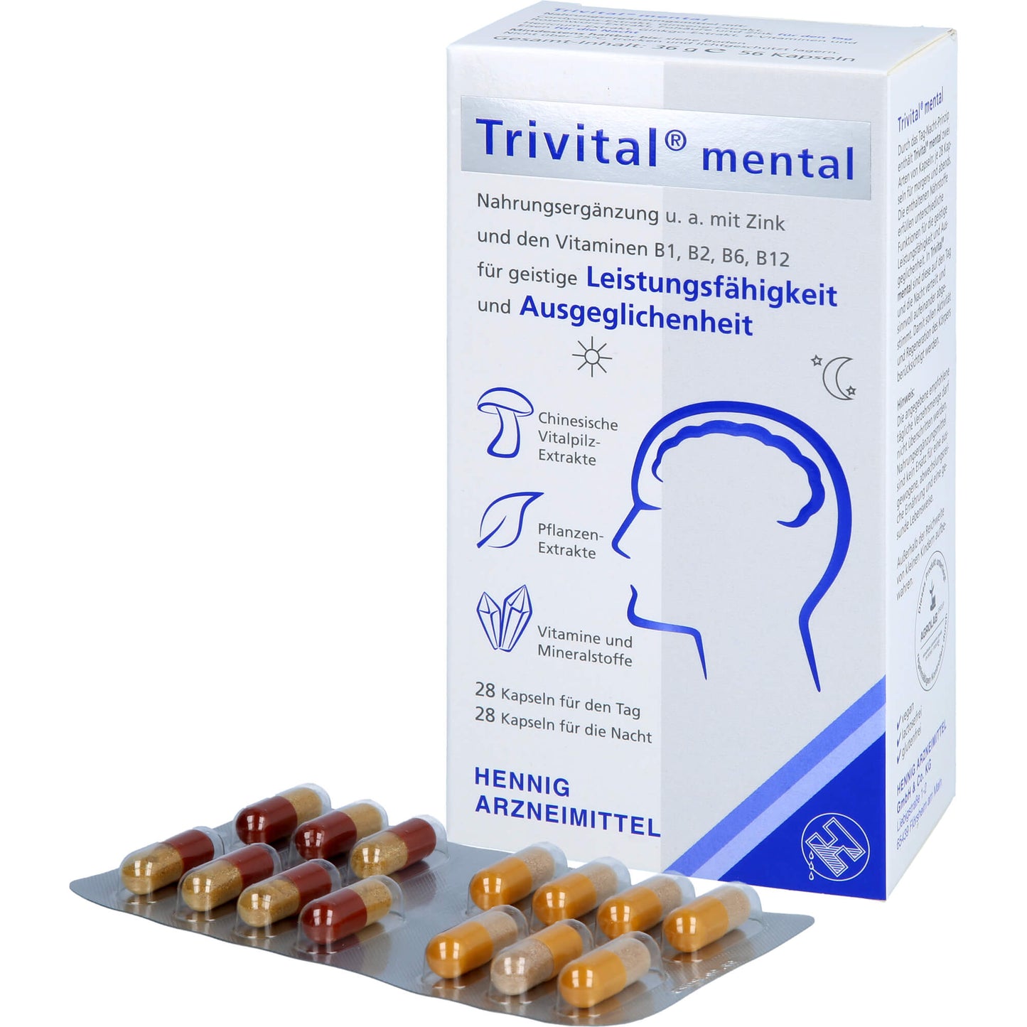 TRIVITAL mental Kapseln 56 St