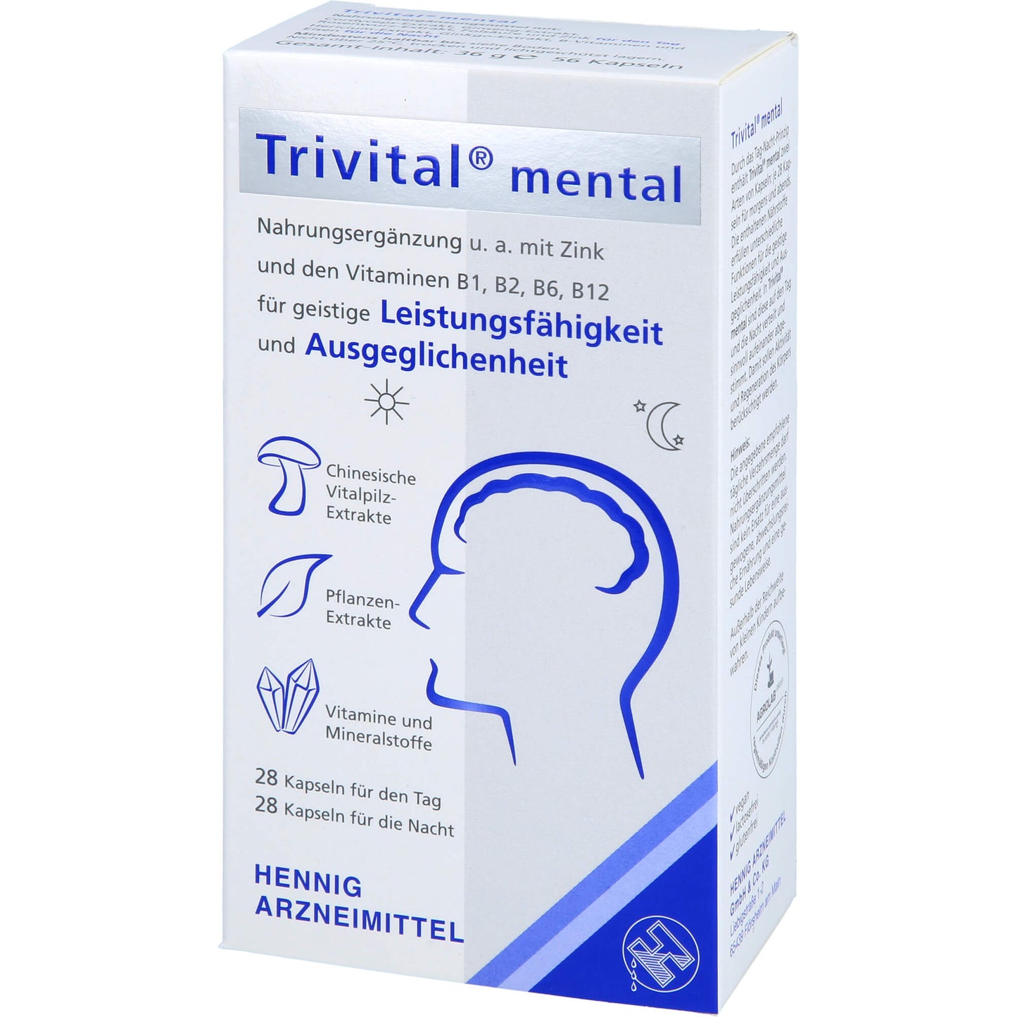 TRIVITAL mental Kapseln 56 St