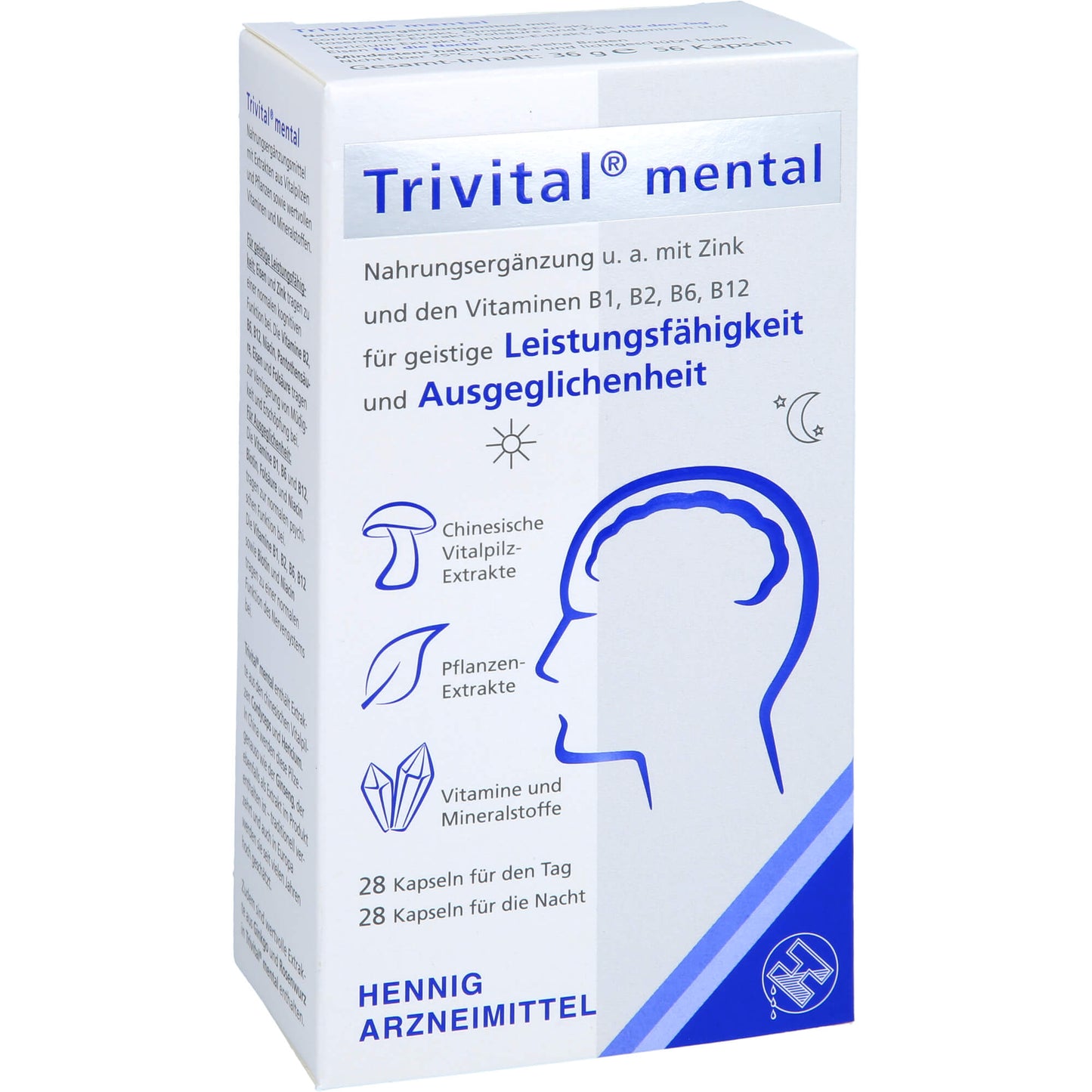 TRIVITAL mental Kapseln 56 St