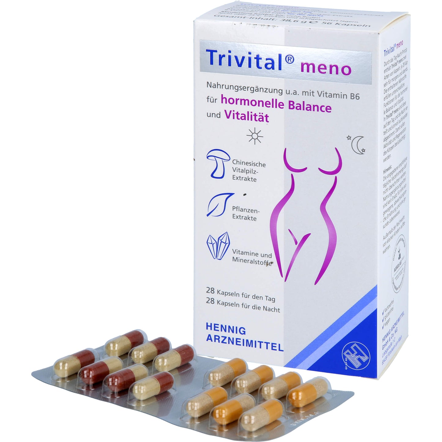 TRIVITAL meno Kapseln 56 St