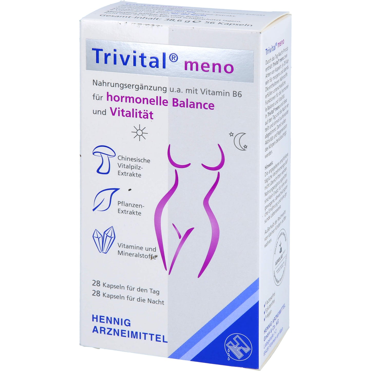 TRIVITAL meno Kapseln 56 St