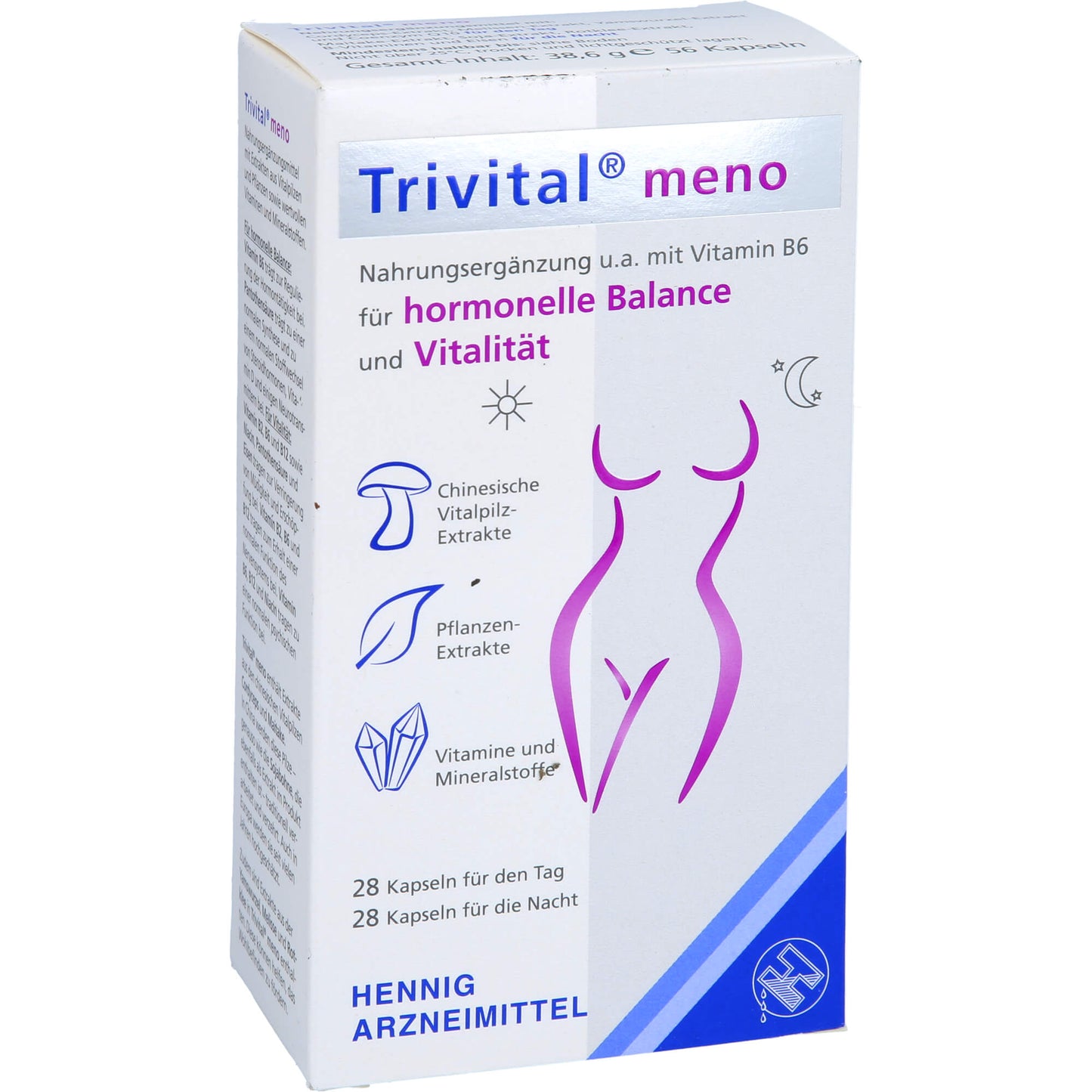 TRIVITAL meno Kapseln 56 St