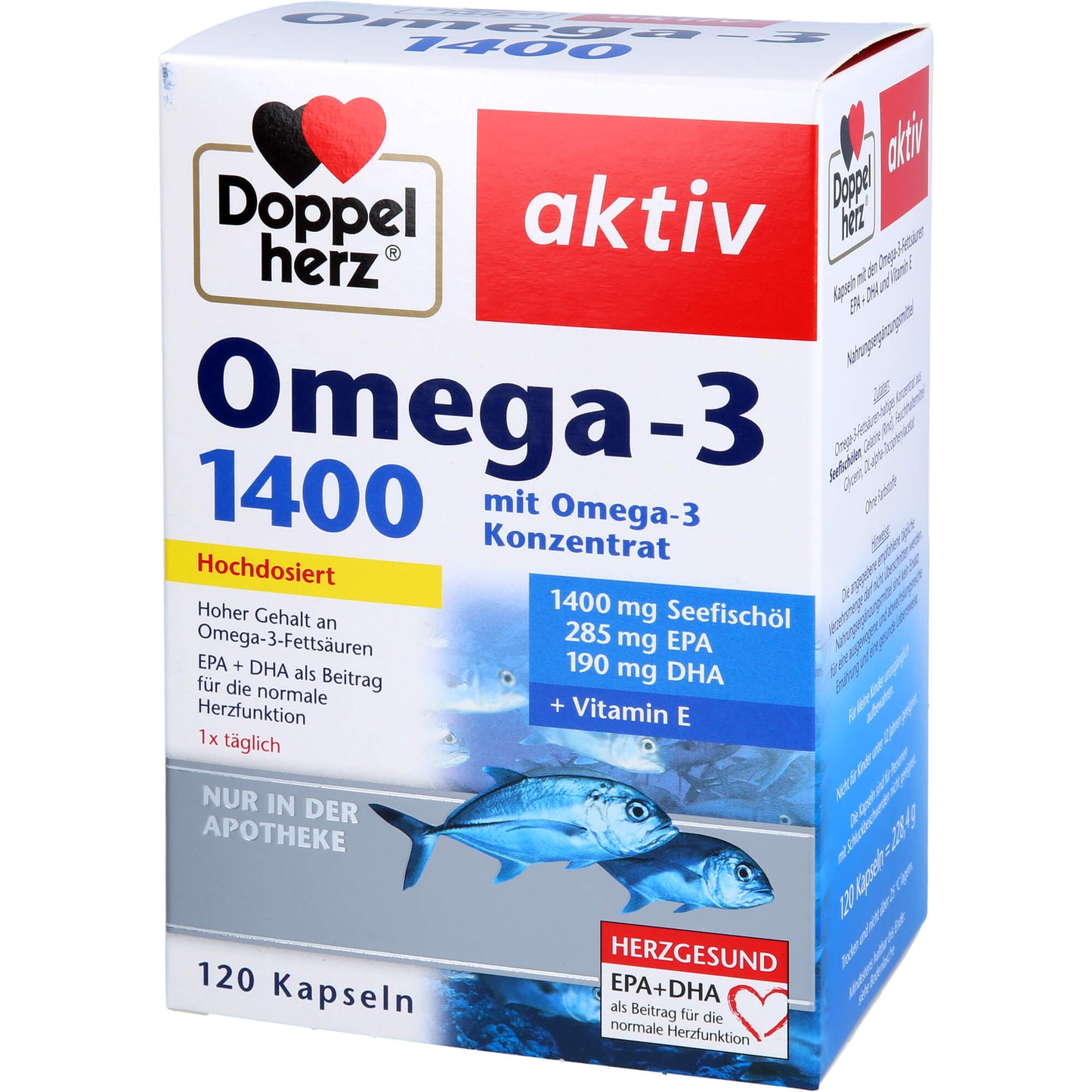 DOPPELHERZ Omega-3 1.400 Kapseln 120 St