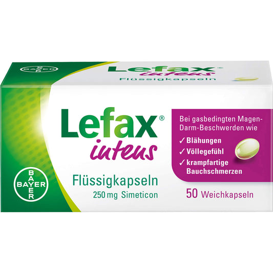 LEFAX intens Flüssigkapseln 250 mg Simeticon 50 St