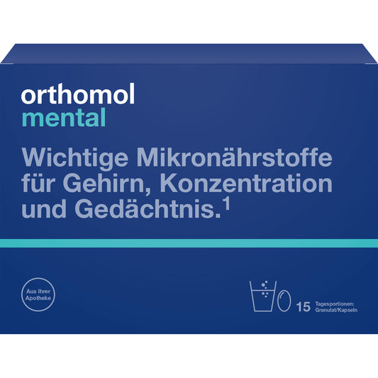 ORTHOMOL mental Granulat/Kapseln 15 Tage Kombip. 1 P