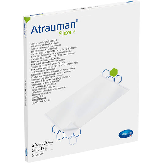 ATRAUMAN Silicone steril 20x30 cm Kompressen 5 St