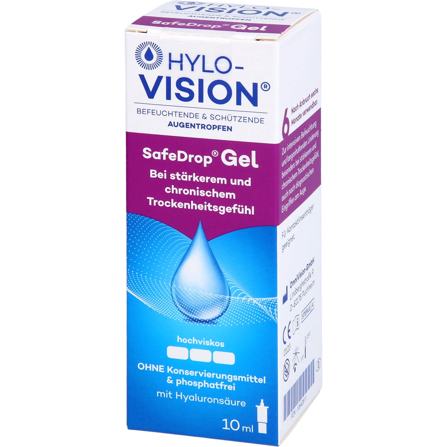 HYLO-VISION SafeDrop Gel Augentropfen 10 ml