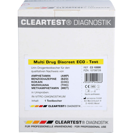 CLEARTEST Multi Drug Discreet Eco-Test 5fach 1 St