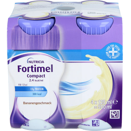 FORTIMEL Compact 2.4 kcal Bananengeschmack 8X4X125 ml