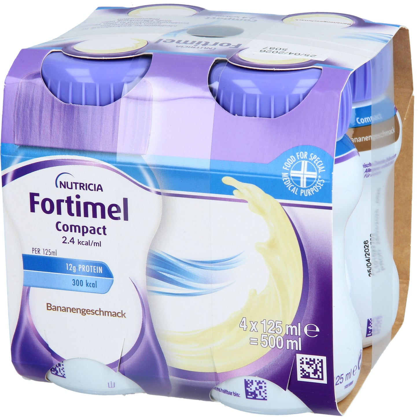 FORTIMEL Compact 2.4 kcal Bananengeschmack 8X4X125 ml