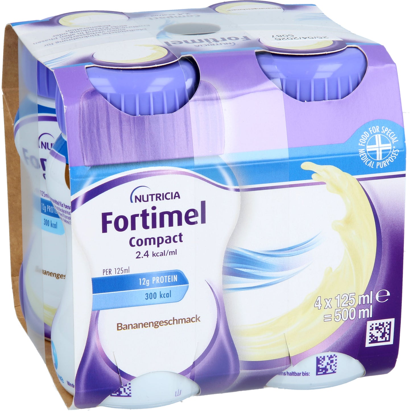 FORTIMEL Compact 2.4 kcal Bananengeschmack 8X4X125 ml