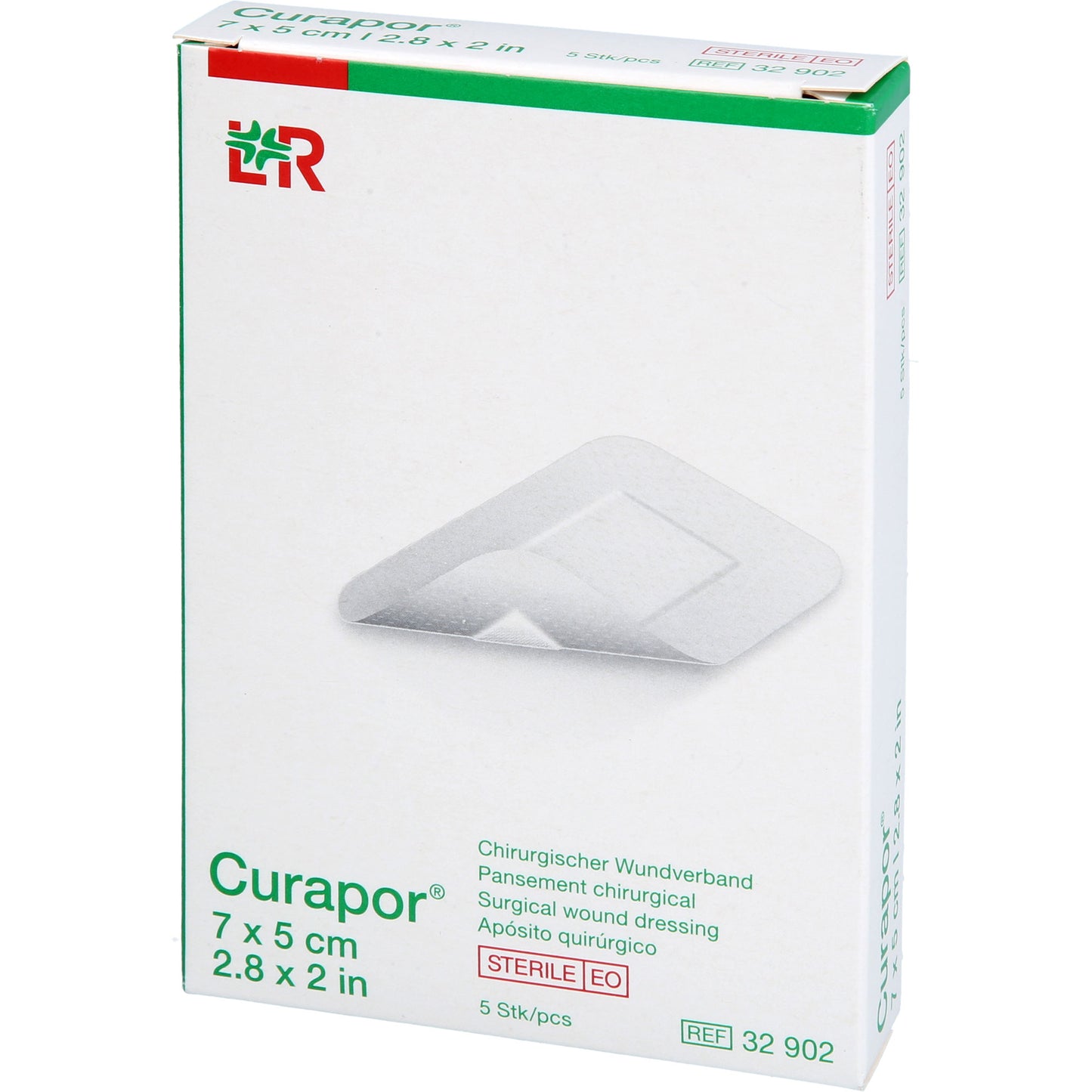 CURAPOR Wundverband steril chirurgisch 5x7 cm 5 St