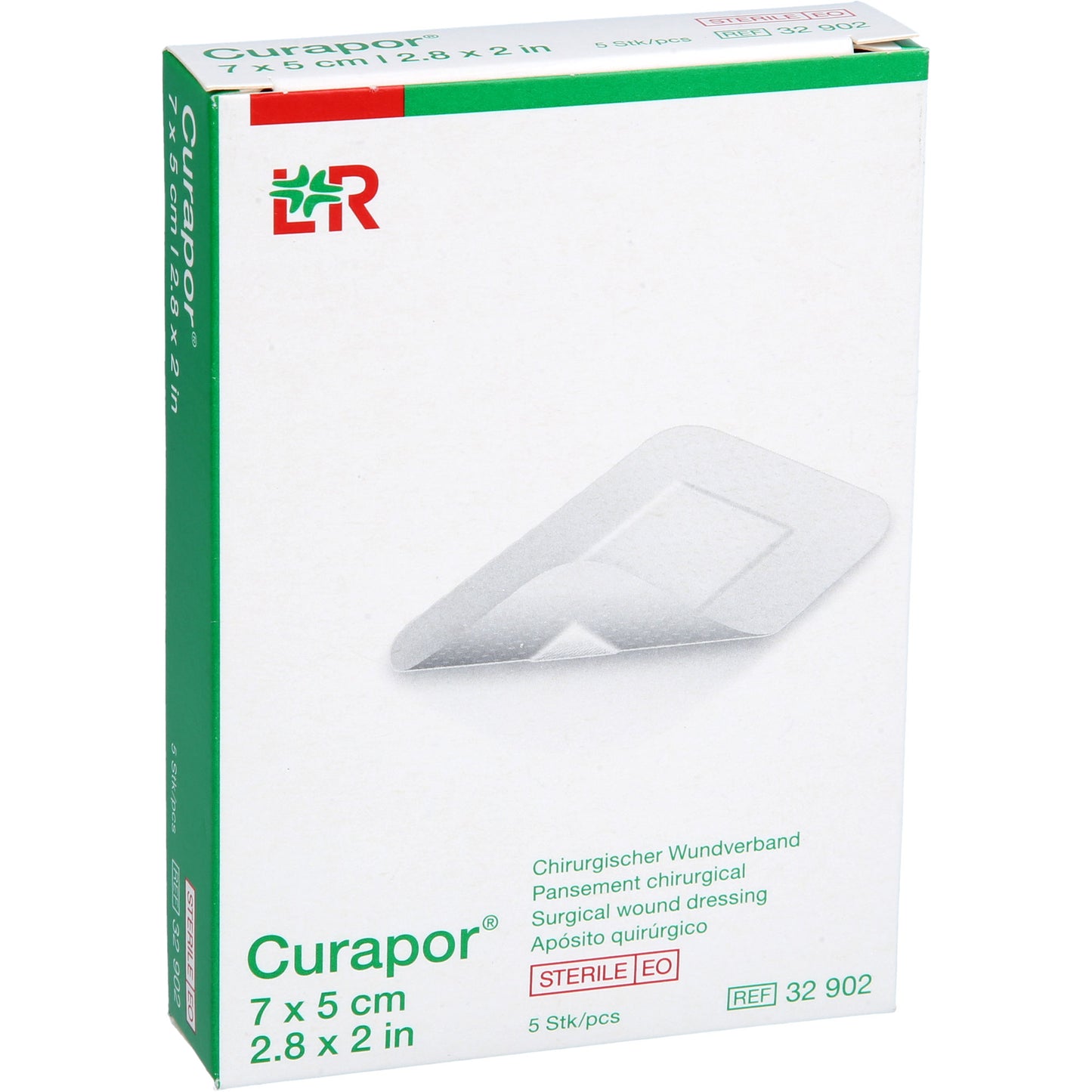 CURAPOR Wundverband steril chirurgisch 5x7 cm 5 St