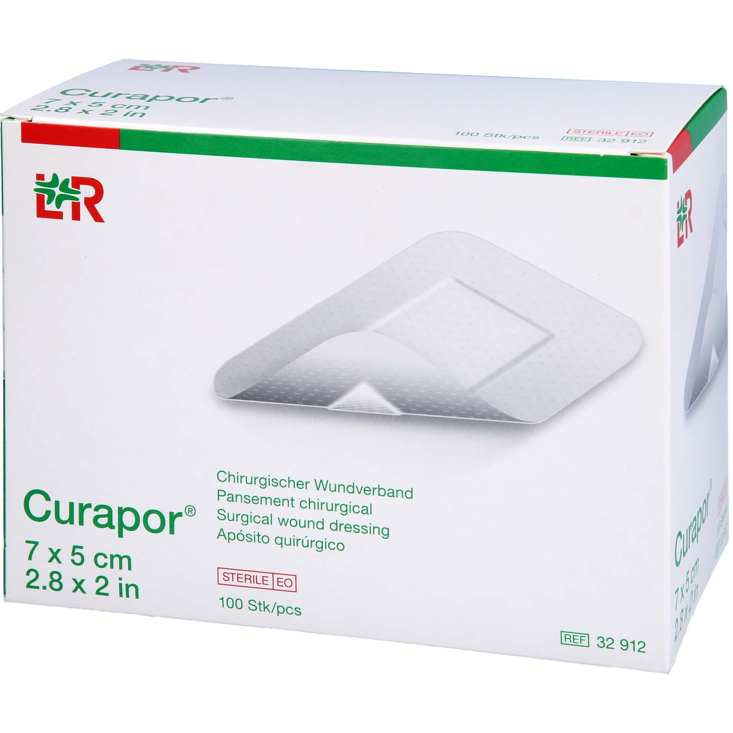 CURAPOR Wundverband steril chirurgisch 5x7 cm 100 St