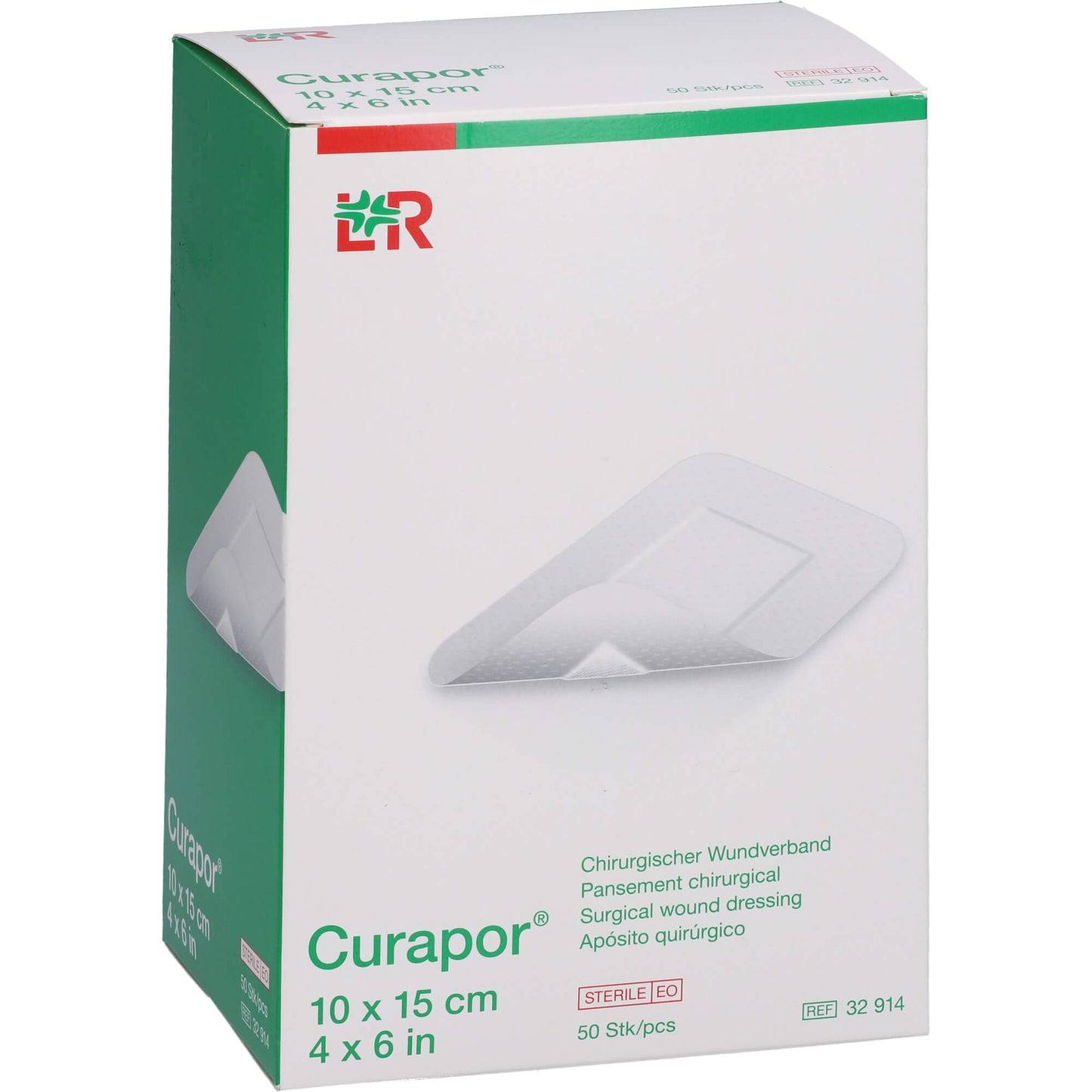 CURAPOR Wundverband steril chirurgisch 10x15 cm 50 St