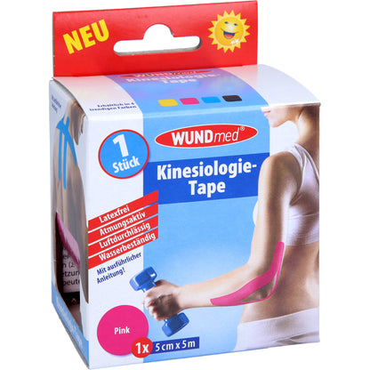 KINESIOLOGIE Tape 5 cmx5 m pink 1 St