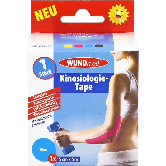KINESIOLOGIE Tape 5 cmx5 m blau 1 St