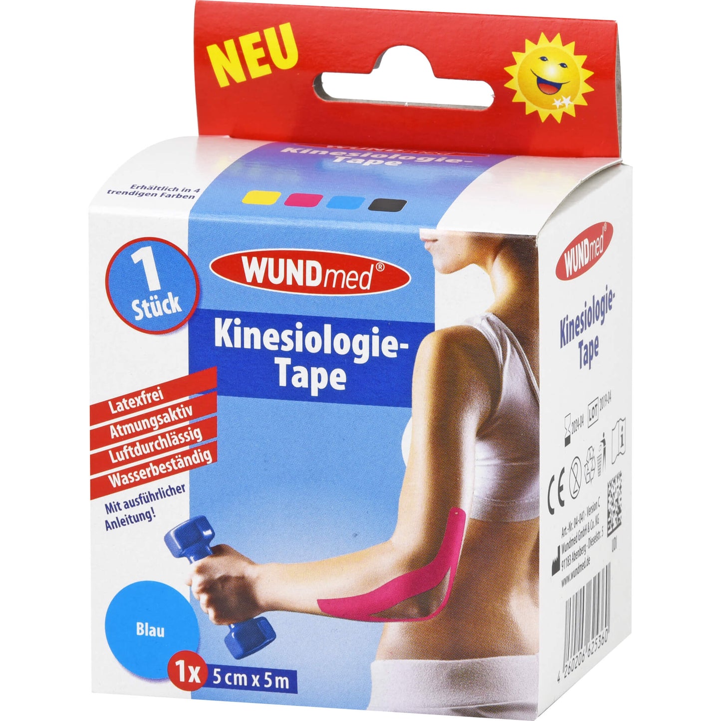 KINESIOLOGIE Tape 5 cmx5 m blau 1 St