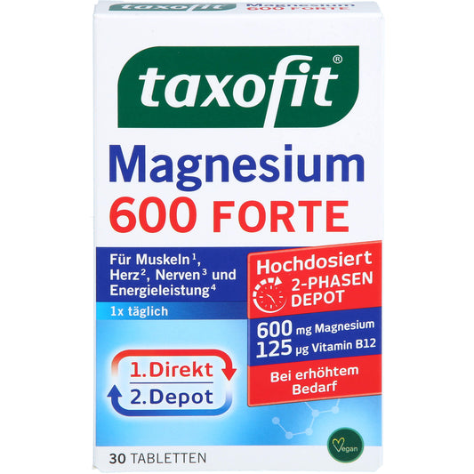 TAXOFIT Magnesium 600 FORTE Depot Tabletten 30 St