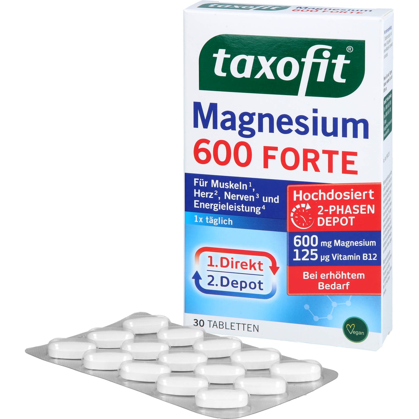 TAXOFIT Magnesium 600 FORTE Depot Tabletten 30 St