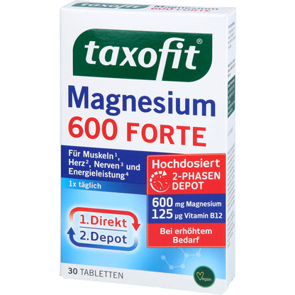 TAXOFIT Magnesium 600 FORTE Depot Tabletten 30 St