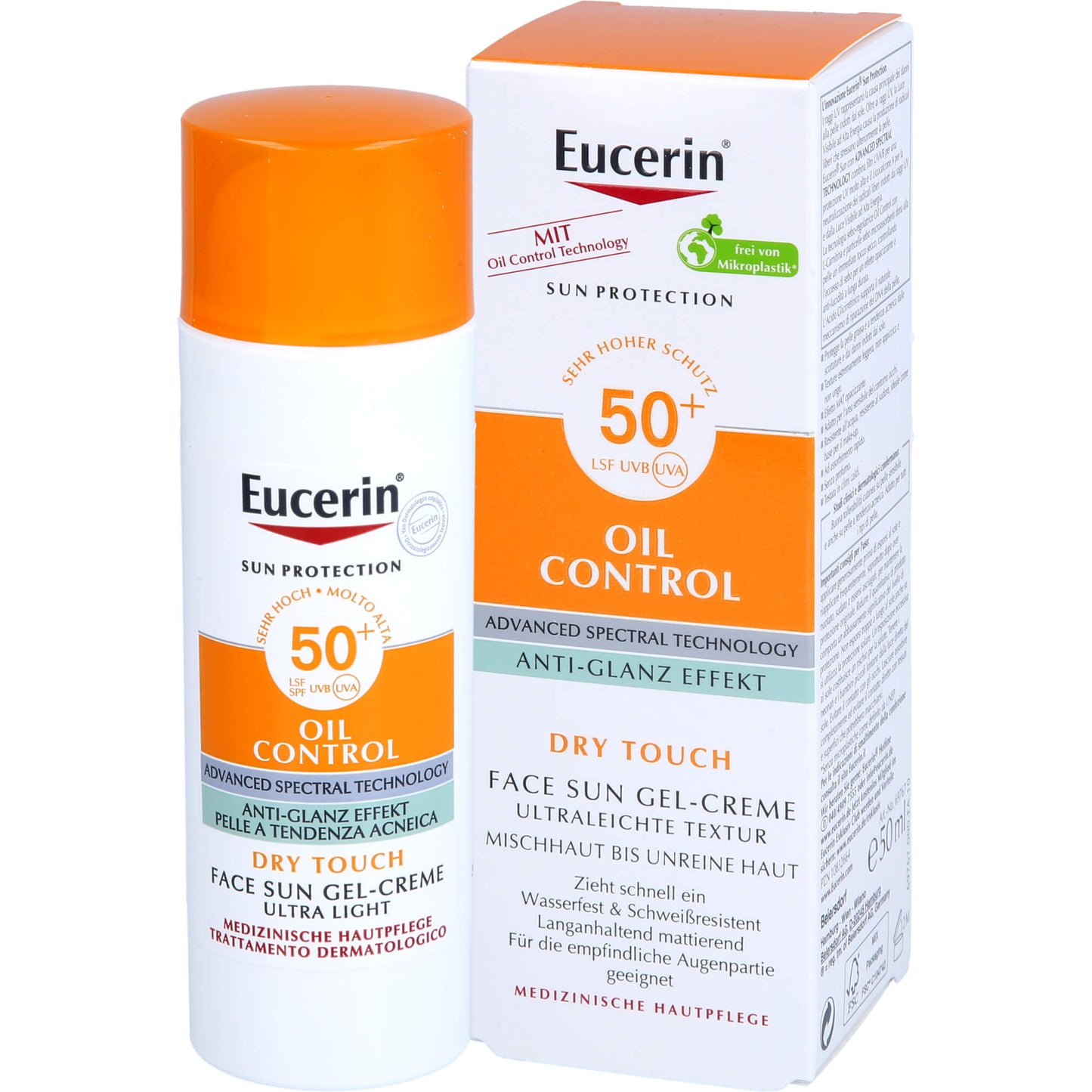 EUCERIN Sun Gel-Creme Oil Contr.Anti-Gl.Eff.LSF50+ 50 ml