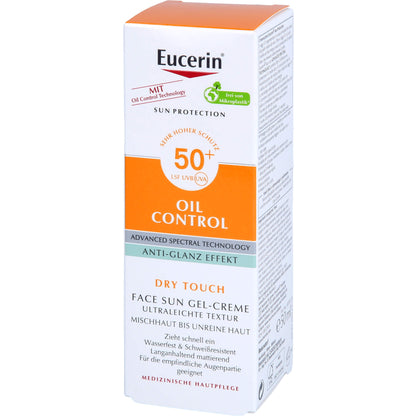 EUCERIN Sun Gel-Creme Oil Contr.Anti-Gl.Eff.LSF50+ 50 ml