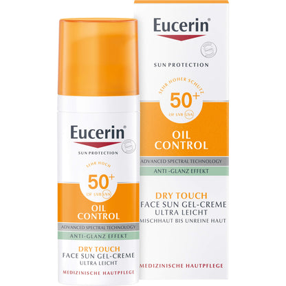 EUCERIN Sun Gel-Creme Oil Contr.Anti-Gl.Eff.LSF50+ 50 ml