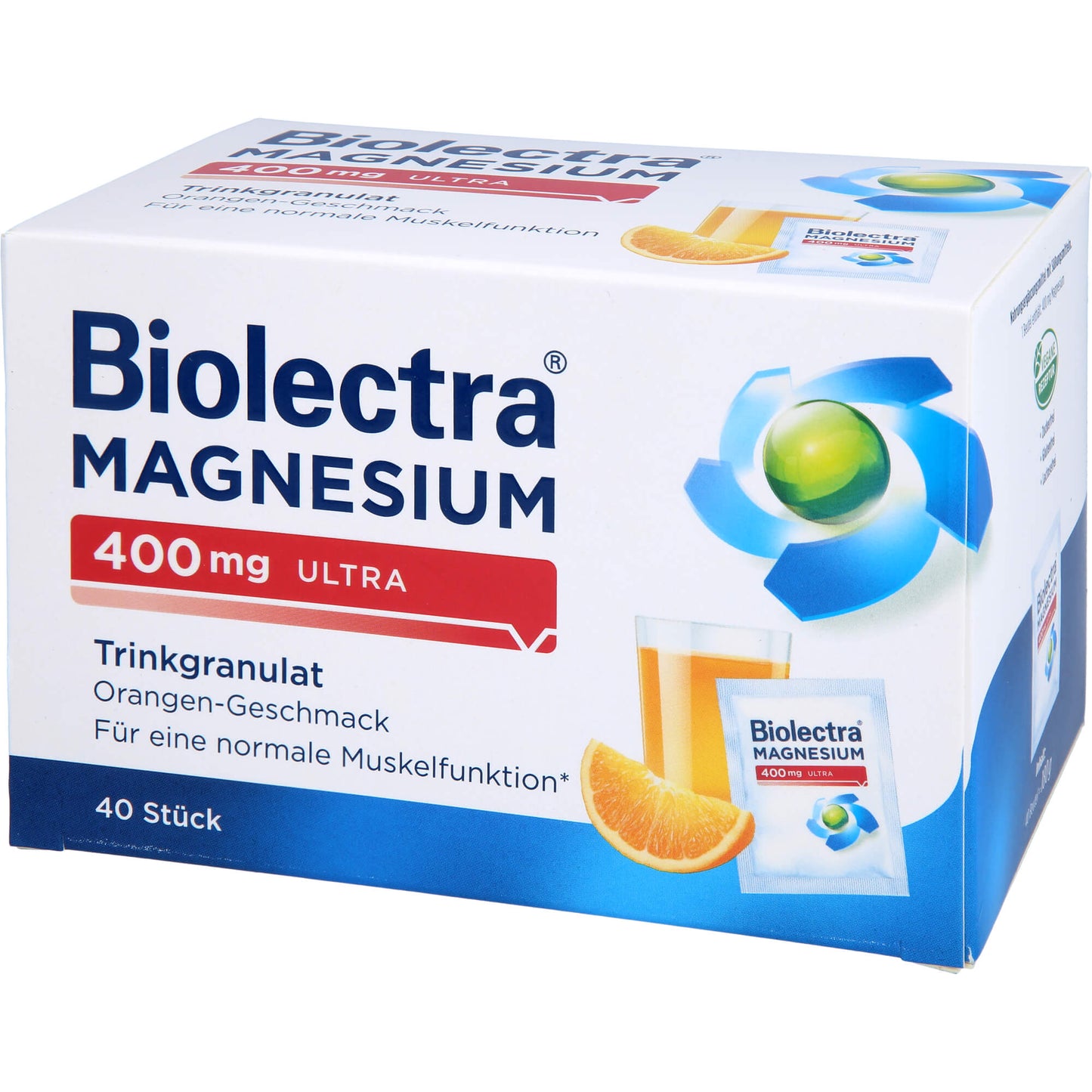BIOLECTRA Magnesium 400 mg ultra Trinkgran.Orange 40 St