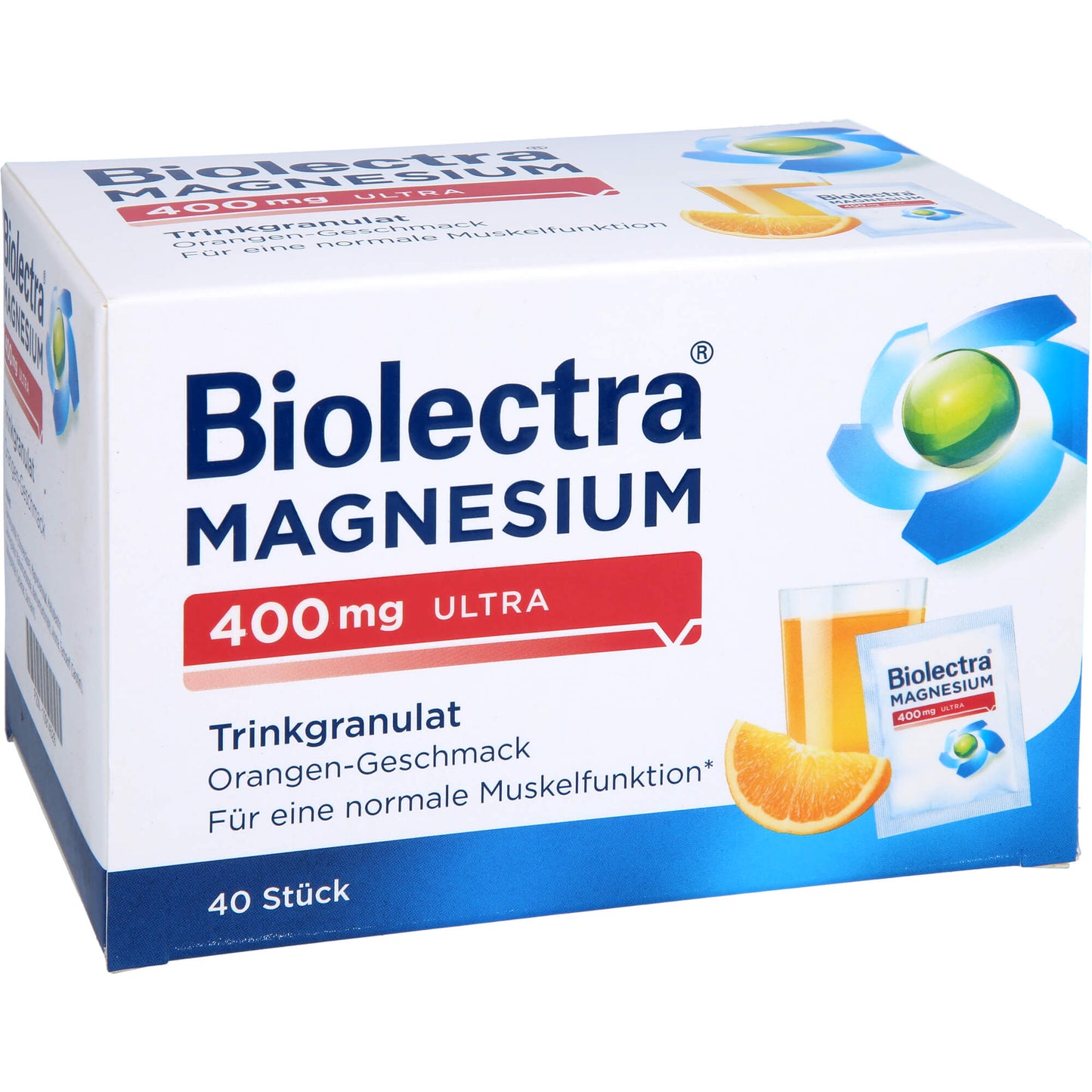 BIOLECTRA Magnesium 400 mg ultra Trinkgran.Orange 40 St