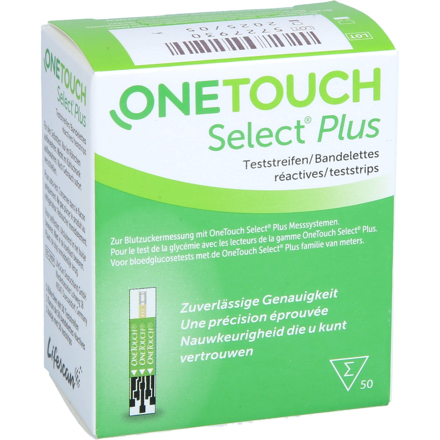 ONE TOUCH Select Plus Blutzucker Teststreifen 50 St