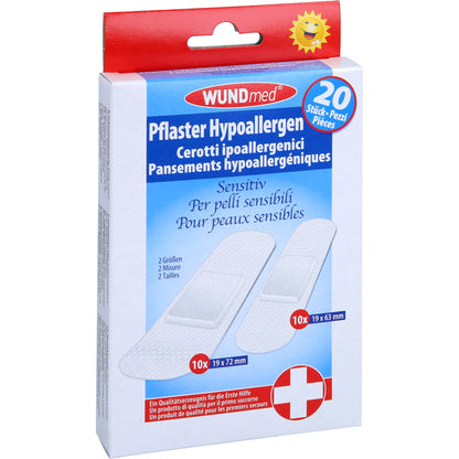PFLASTER hypoallergen sensitiv transparent 2 Größ. 20 St