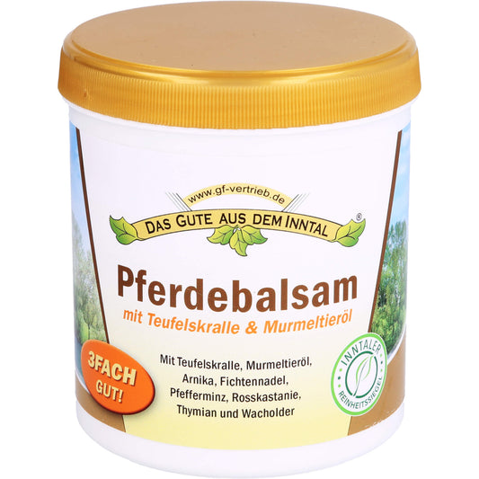 PFERDEBALSAM m.Teufelskralle & Murmeltieröl 500 ml
