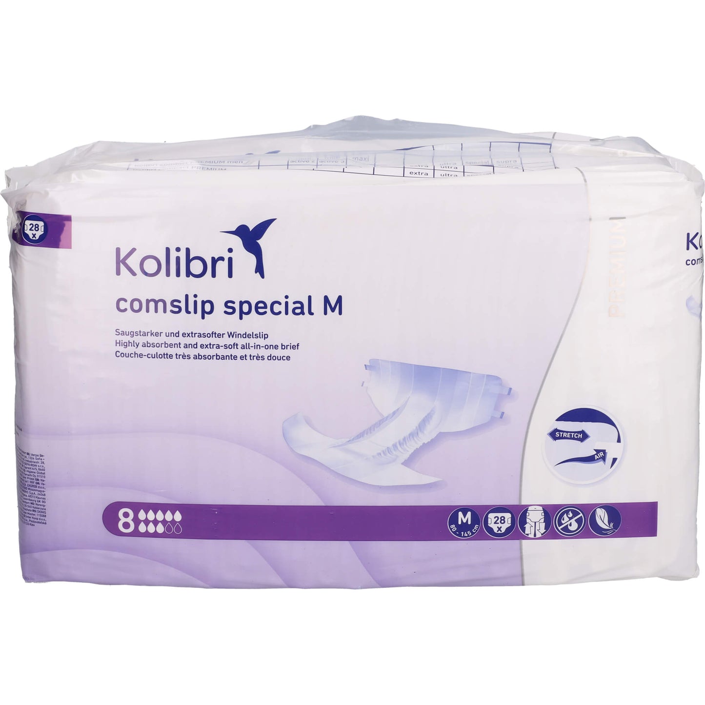 KOLIBRI comslip premium special M 80-145 cm 28 St