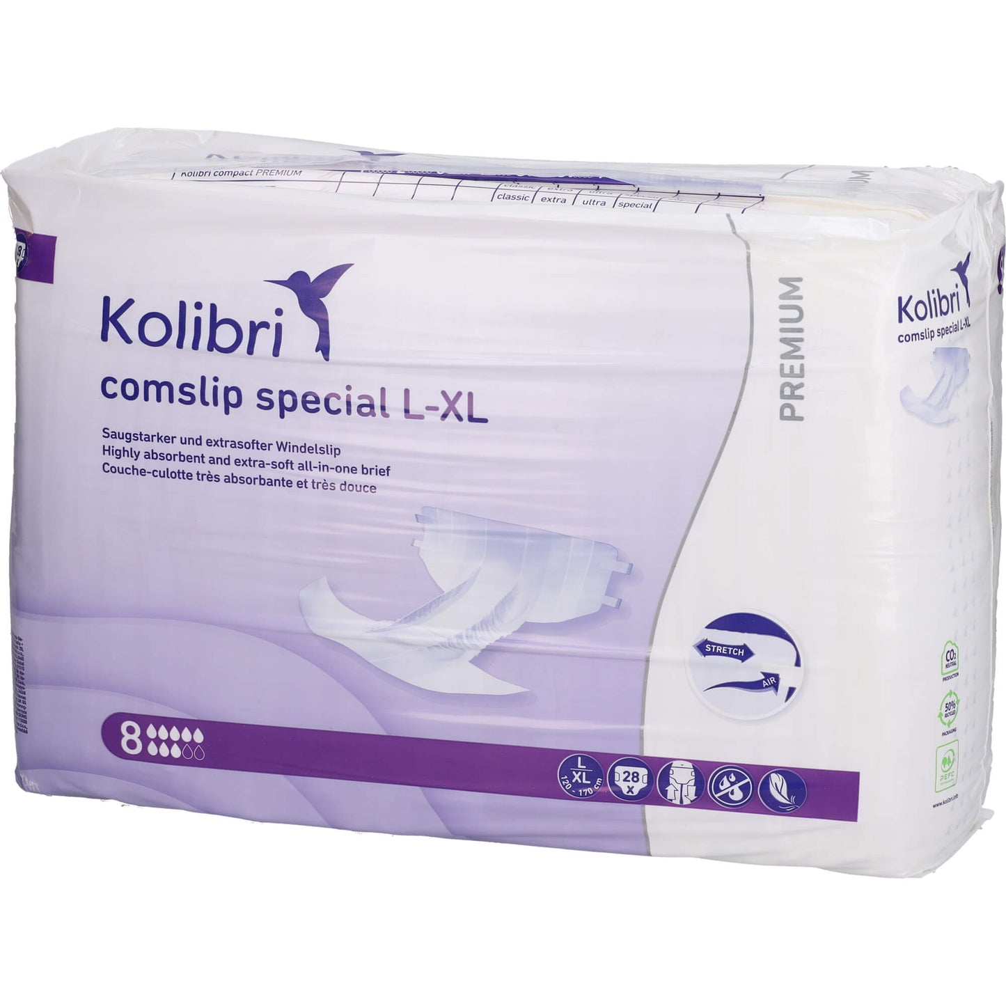 KOLIBRI comslip premium special L/XL 120-170 cm 28 St