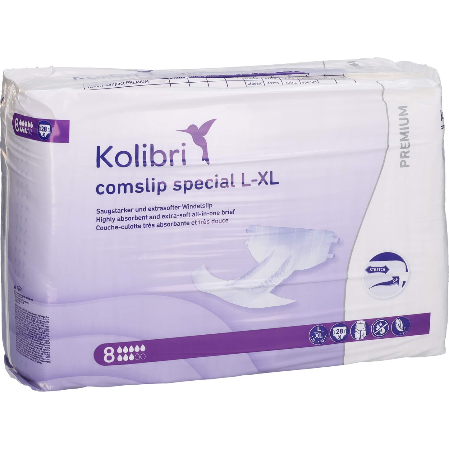 KOLIBRI comslip premium special L/XL 120-170 cm 28 St