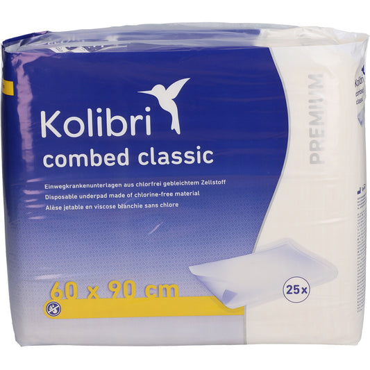KOLIBRI combed Krankenunt.premium classic 60x90 cm 25 St