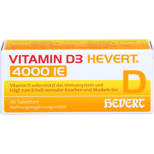 VITAMIN D3 HEVERT 4000 I.E. Tabletten 30 St