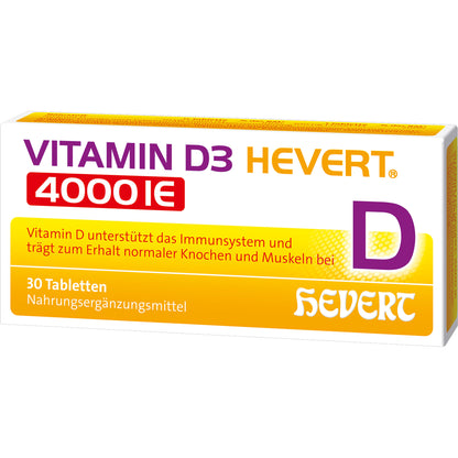 VITAMIN D3 HEVERT 4000 I.E. Tabletten 30 St