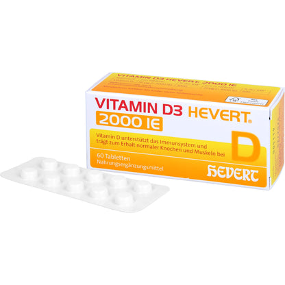 VITAMIN D3 HEVERT 2000 I.E. Tabletten 60 St