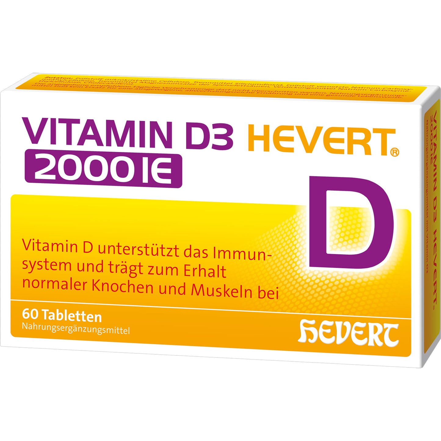 VITAMIN D3 HEVERT 2000 I.E. Tabletten 60 St