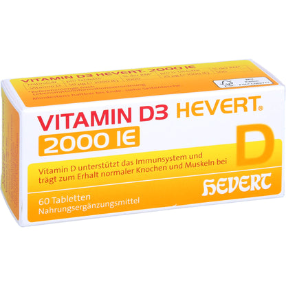 VITAMIN D3 HEVERT 2000 I.E. Tabletten 60 St